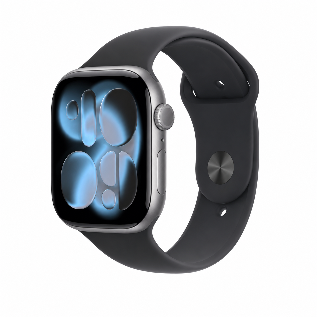 Apple Apple Watch Series 11 GPS + Cellular 46mm Space Grey Aluminium Case with Black Sport Band - M/L