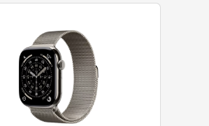Apple Apple Watch Series 11 GPS + Cellular 46mm Natural Titanium Case with Natural Milanese Loop - S/M