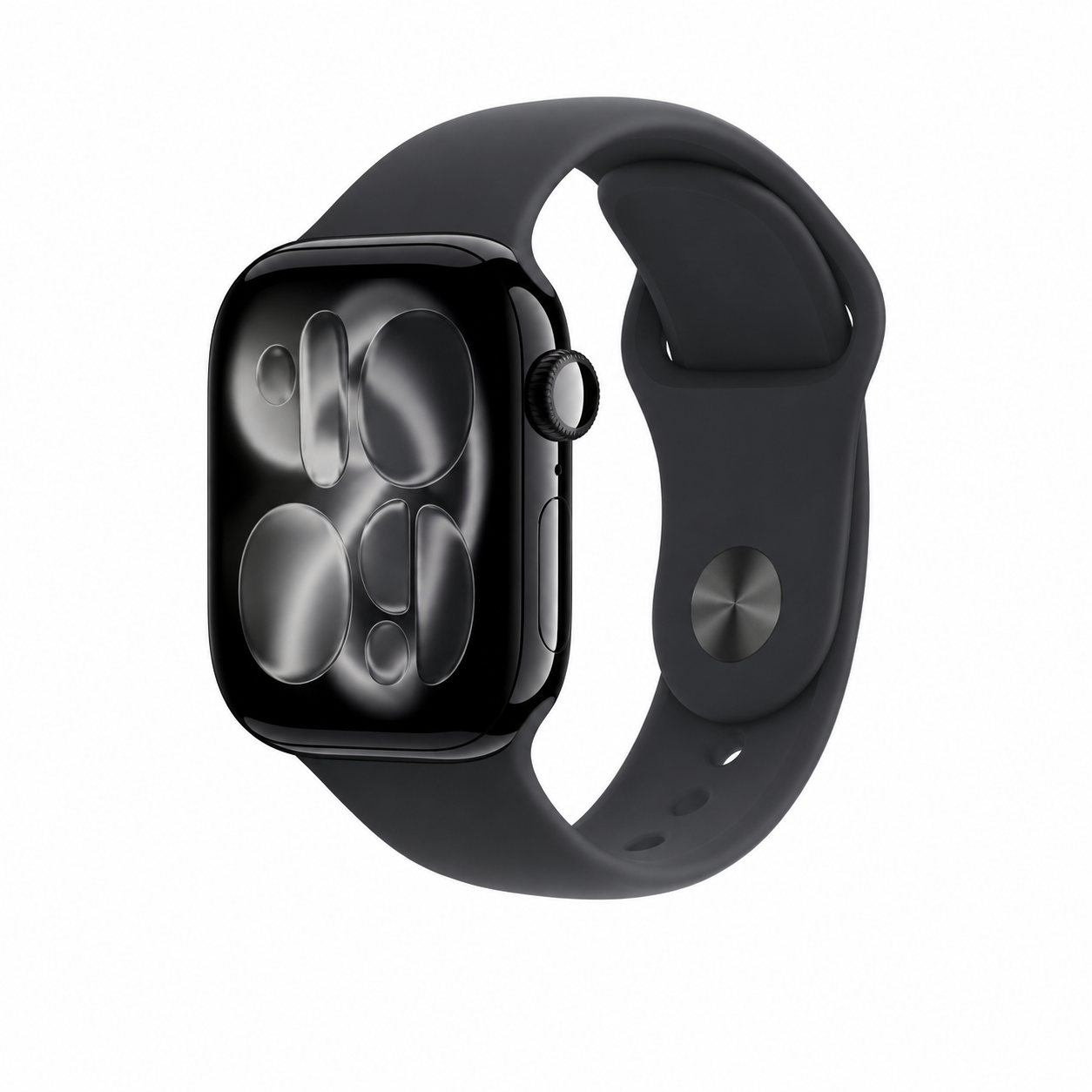 Apple Apple Watch Series 11 GPS + Cellular 42mm Jet Black Aluminium Case with Black Sport Band - S/M