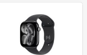 Apple Apple Watch Series 11 GPS 46mm Jet Black Aluminium Case with Black Sport Band - S/M