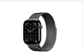 Apple Apple Watch Series 11 GPS + Cellular 46mm Slate Titanium Case with Slate Milanese Loop - M/L