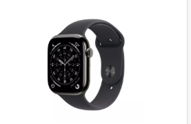 Apple Apple Watch Series 11 GPS + Cellular 46mm Slate Titanium Case with Black Sport Band - M/L