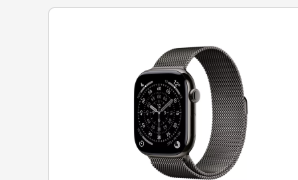 Apple Apple Watch Series 11 GPS + Cellular 46mm Slate Titanium Case with Slate Milanese Loop - S/M
