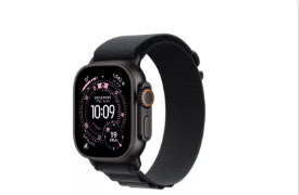 Apple Apple Watch Ultra 3 GPS + Cellular 49mm Black Titanium Case with Black Alpine Loop - Large